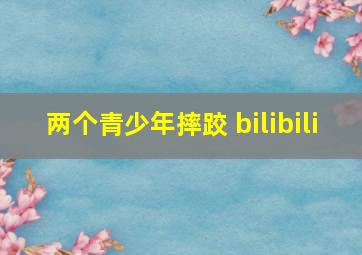 两个青少年摔跤 bilibili